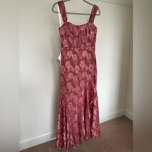 Azazie Saskia Vintage Rose Maxi Cocktail Dress